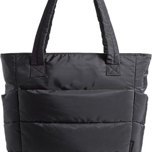 Puffer Tote Bag – Black